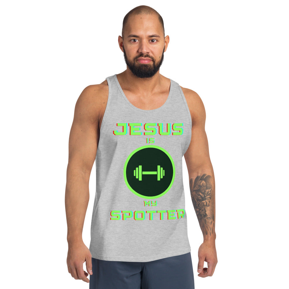 Jesus is my Spotter Men's Tank Top