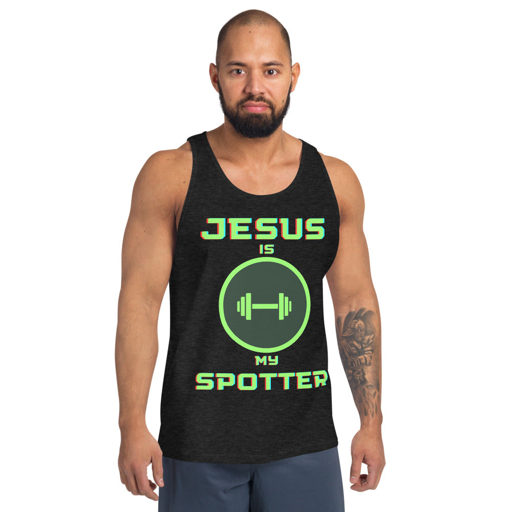 Jesus is my Spotter Men's Tank Top