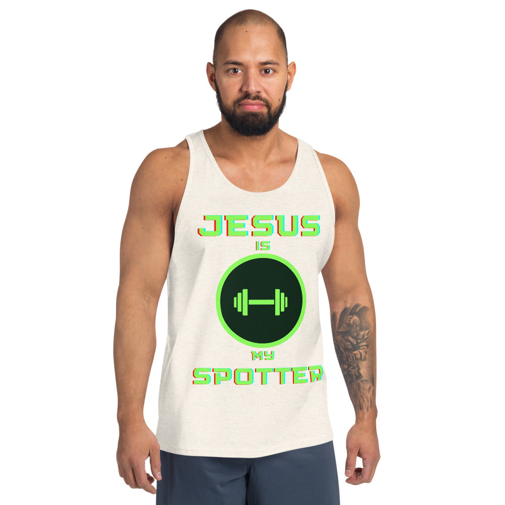 Jesus is my Spotter Men's Tank Top