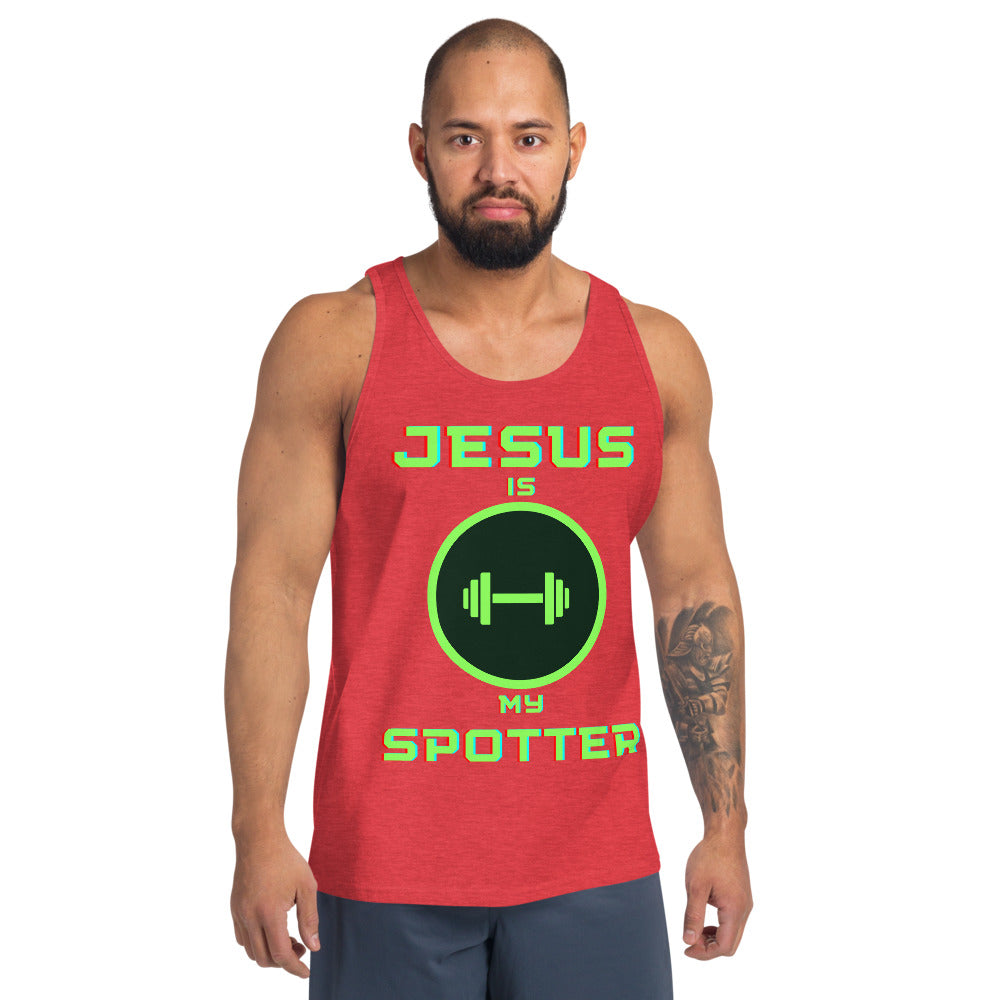 Jesus is my Spotter Men's Tank Top