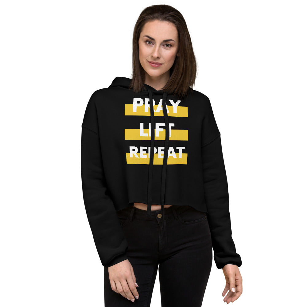 Pray Lift Repeat Women’s Crop Hoodie