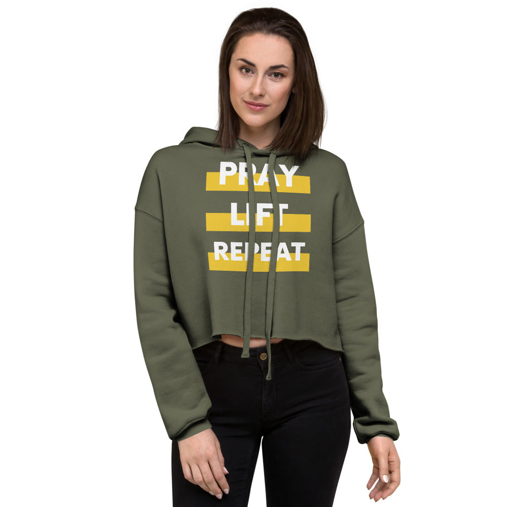 Pray Lift Repeat Women’s Crop Hoodie