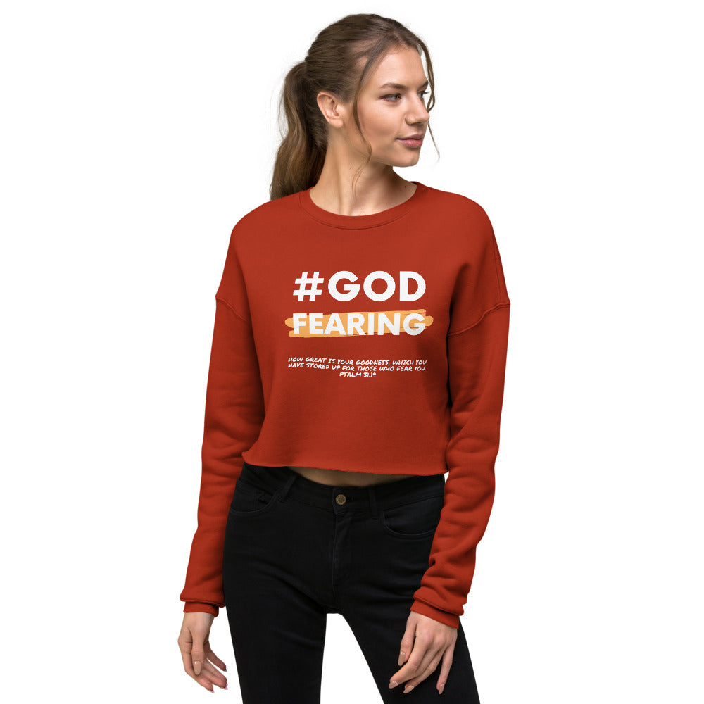 #God Fearing Crop Sweatshirt Women's