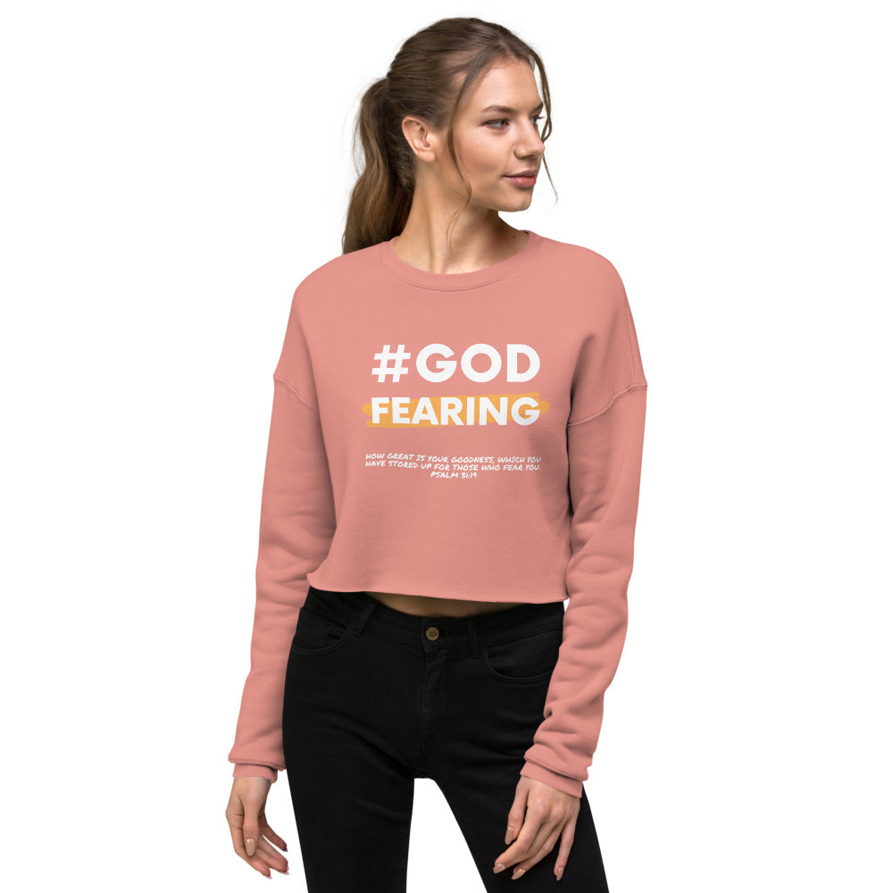 #God Fearing Crop Sweatshirt Women's