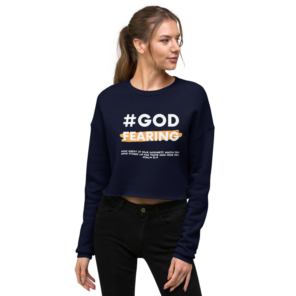 #God Fearing Crop Sweatshirt Women's